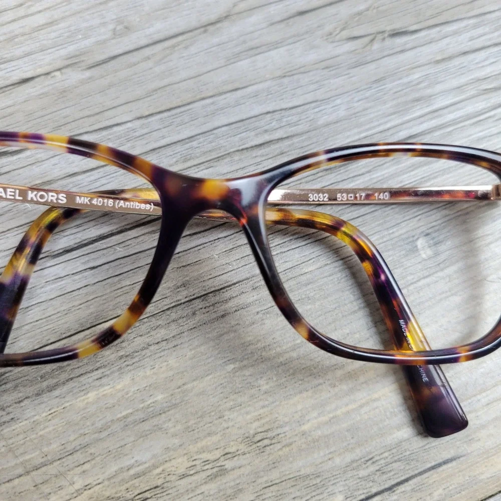 Michael Kors Eyeglasses Frames MK4016 Antibes 3032 Tortoise Gold Women 53-17-140
